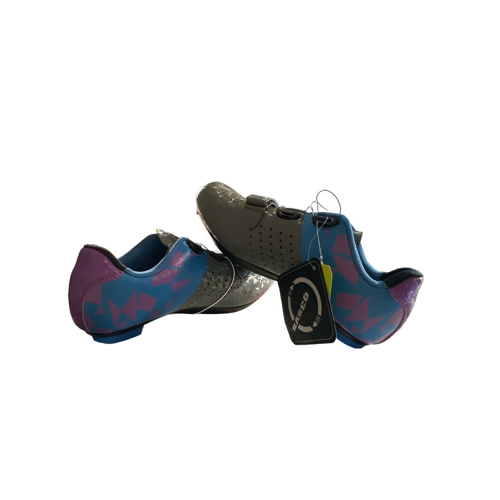MEBIKE Cycling Shoes With Dial A Cap Laces Women's Size 7.5**One Has No Bolts**